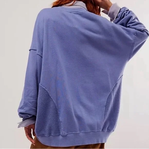 NWT FREE PEOPLE OTIS PULLOVER SWEATSHIRT MEDIUM - Picture 3 of 3